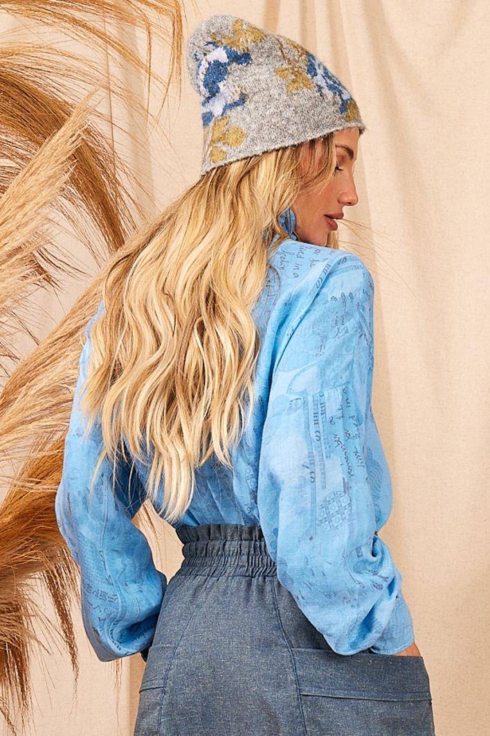 Blue Yacamim Long-Sleeve Shirt