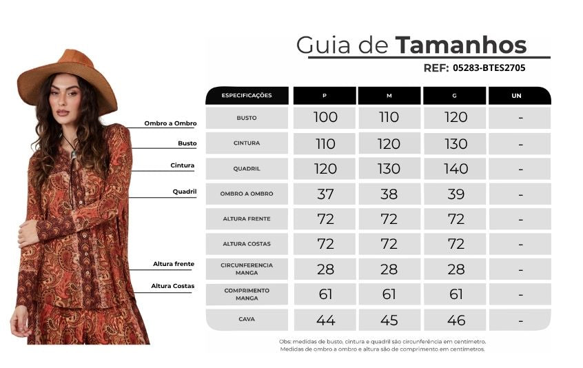 Wide Terracotta Button-Up Blouse with Paisley Print Yacamim B7