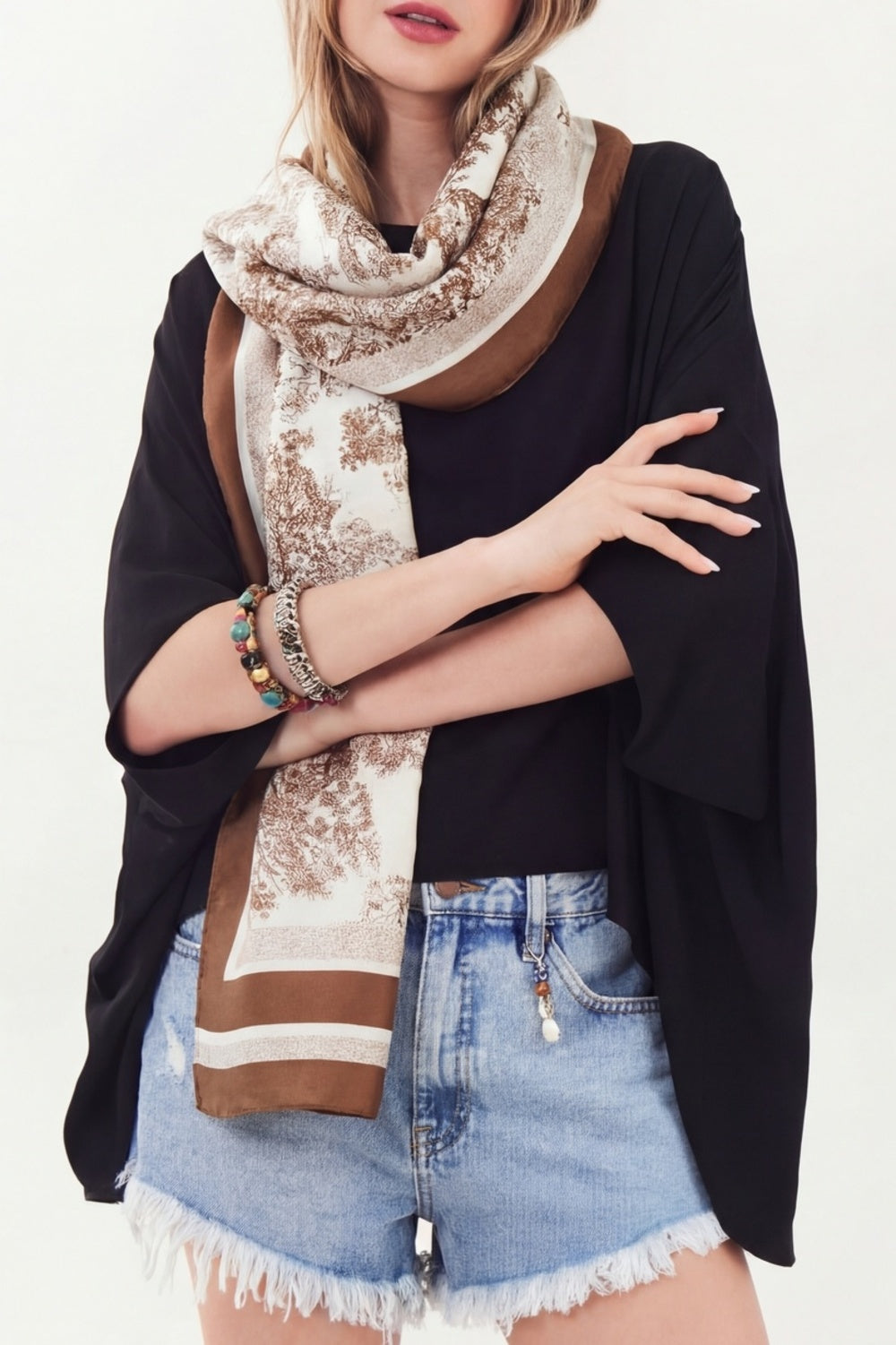 Yacamim Printed Rectangular Scarf #881