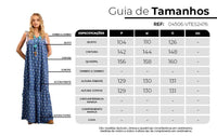 Yacamim Asymmetrical Cut Long Dress with Adjustable Straps and Blue Polka Dot Print