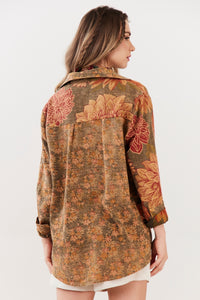 Yacamim R1 Tiradentes 100% Cotton Green Printed Shirt