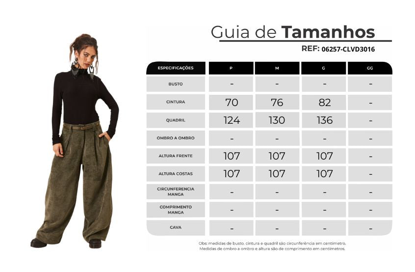 Calça Canelada Com Bolsos Verde Yacamim H8