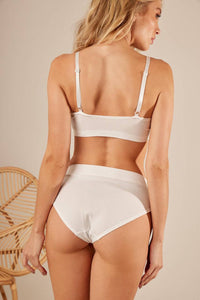 Conjunto Top E Calcinha Branco Yacamim
