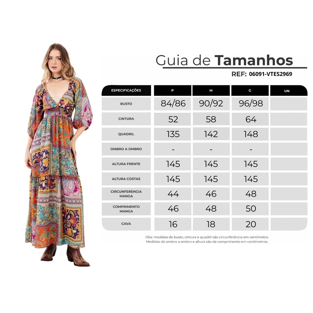 Long Paisley Print Yacamim Dress D17