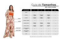 Yacamim A36 Beige Paisley Print Wide-Leg Pants