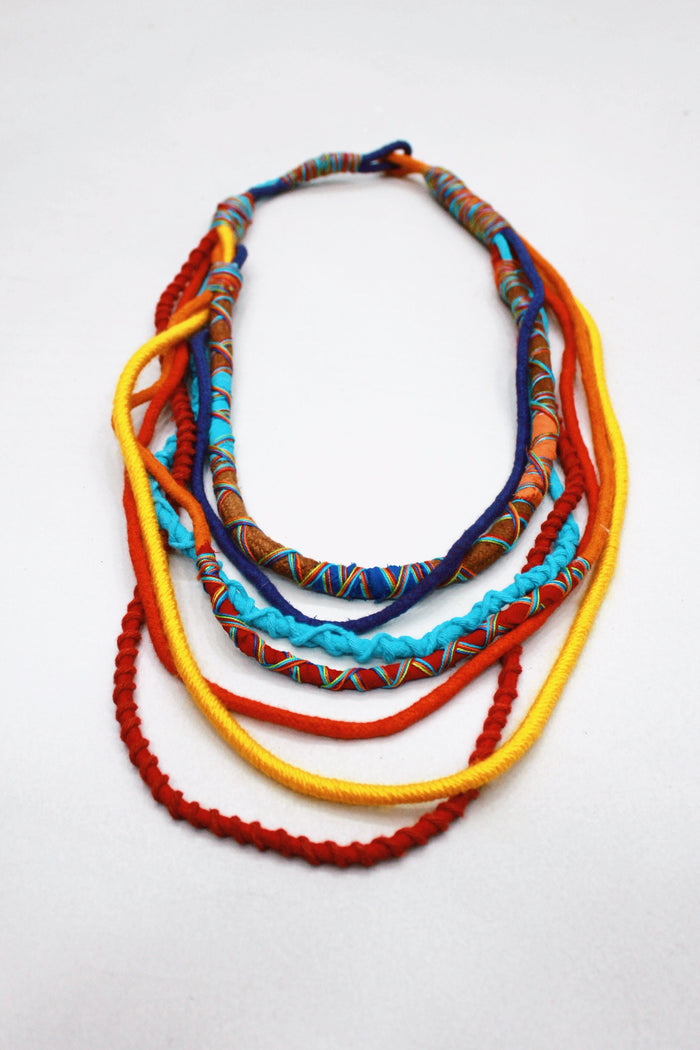 Yacamim Colorful Rope Handmade Necklace #410