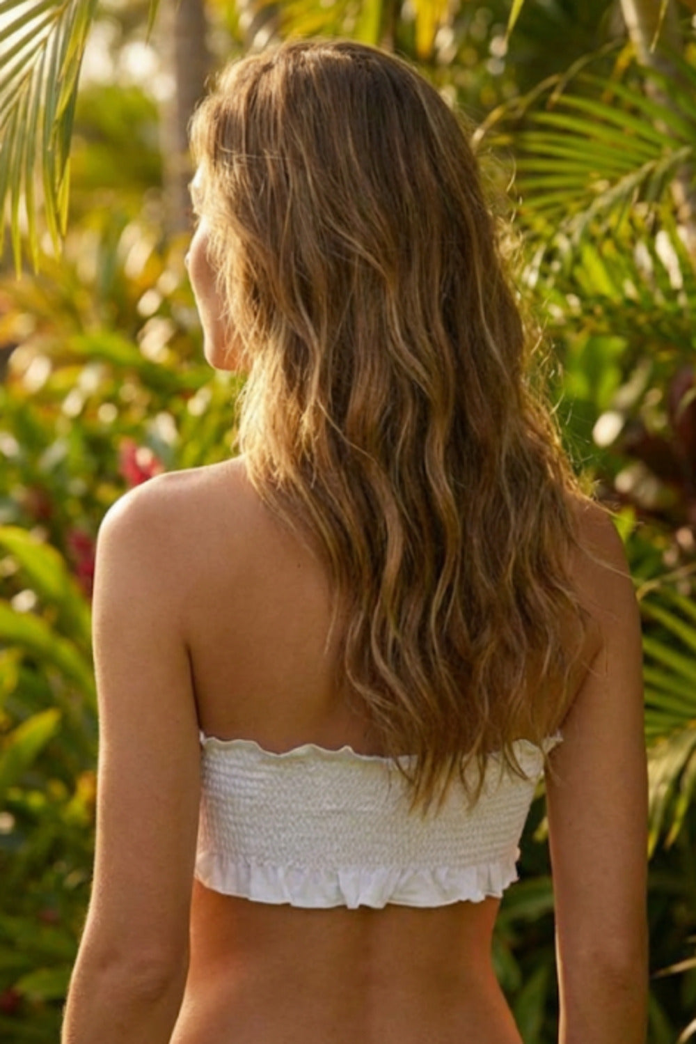 Yacamim Off-White Crop Top F1