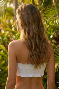 Yacamim Off-White Crop Top F1