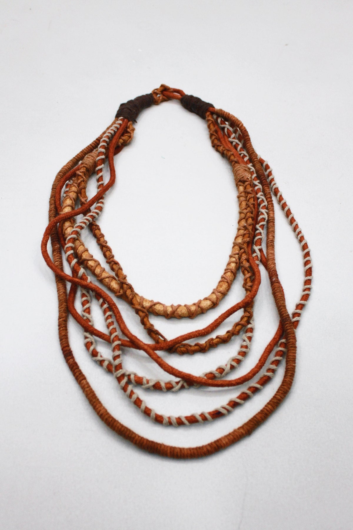 Handcrafted Yacamim Brown Rope Necklace #411
