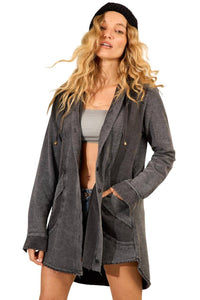 Yacamim Graphite Long Hoodie