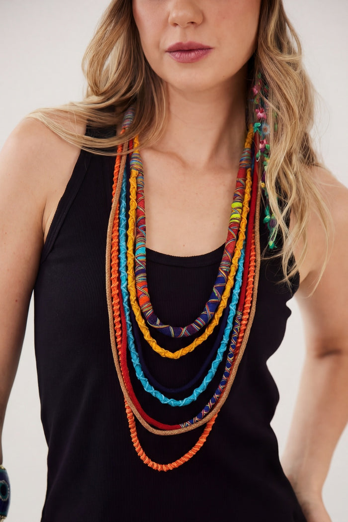 Yacamim Handmade Colorful String Necklace #876