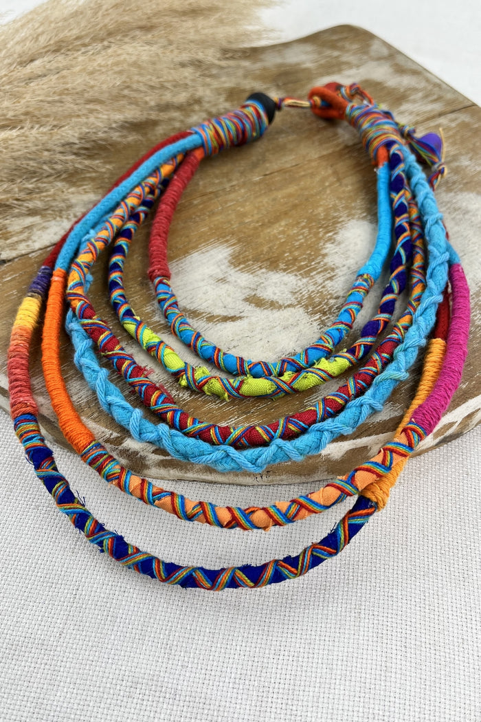Yacamim Handmade Colorful Rope Necklace #249