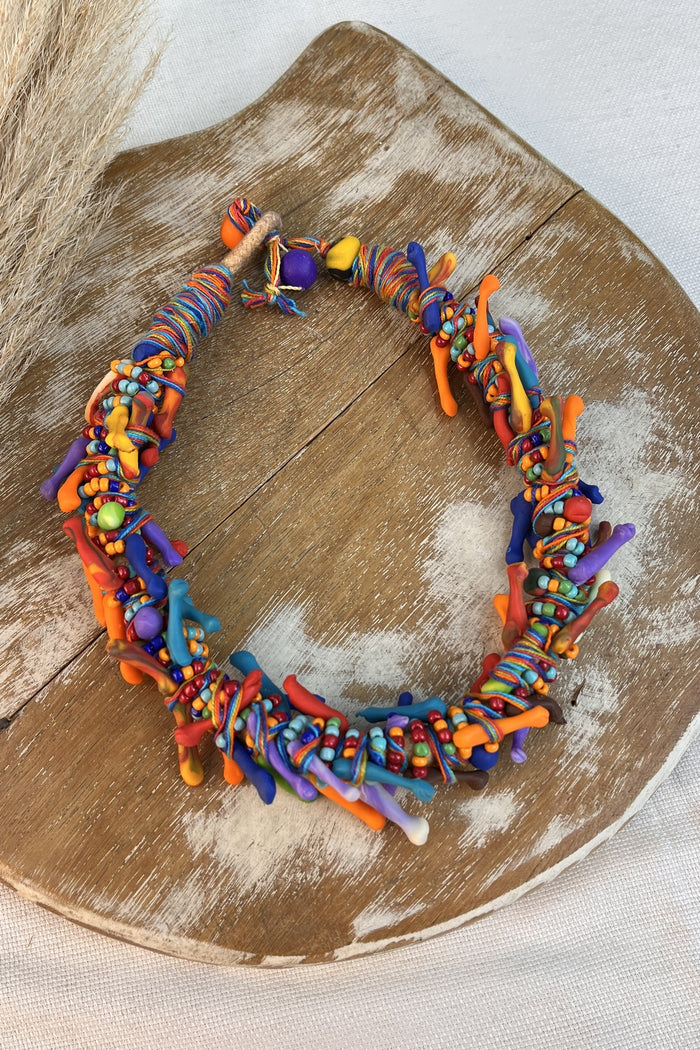 Handmade Yacamim Colorful Rope Necklace #303