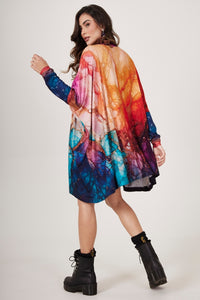 Yacamim B13 Elephant Print Tunic with Rhinestones