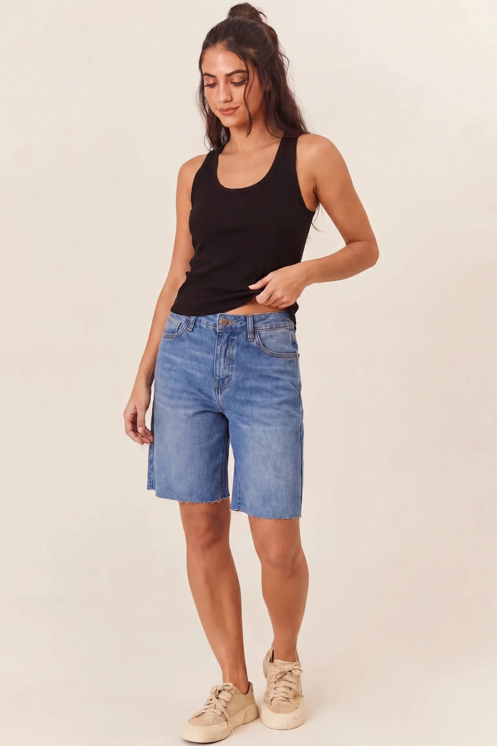 Bermuda Jeans Yacamim 100% Algodão Yacamim H3