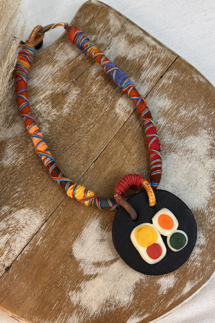 Handmade Colorful Rope Necklace Yacamim #298