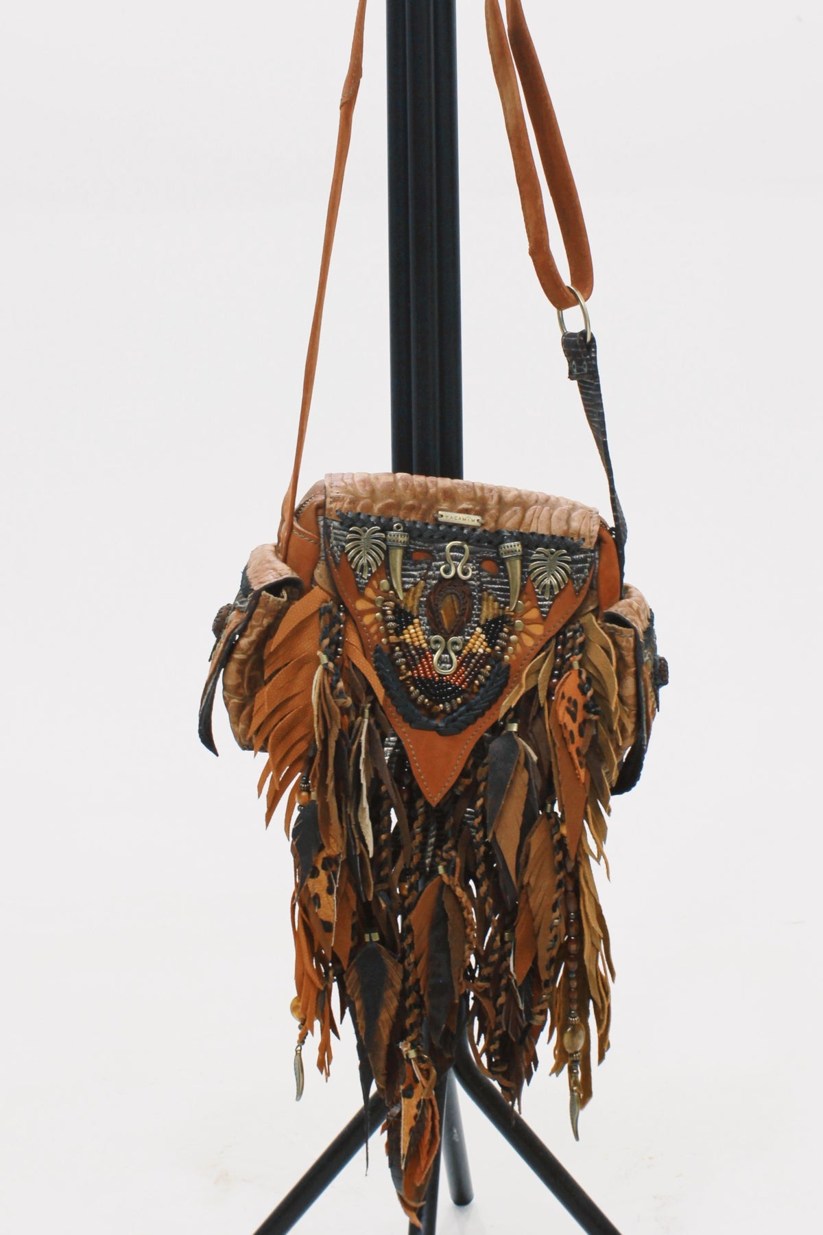 Handmade Leather Bag Juma Small Yacamim #633