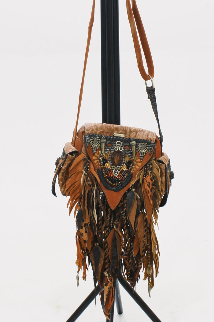 Handmade Leather Bag Juma Small Yacamim #633