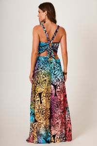 Yacamim G8 Digital Batik Print Knit Palazzo Pants