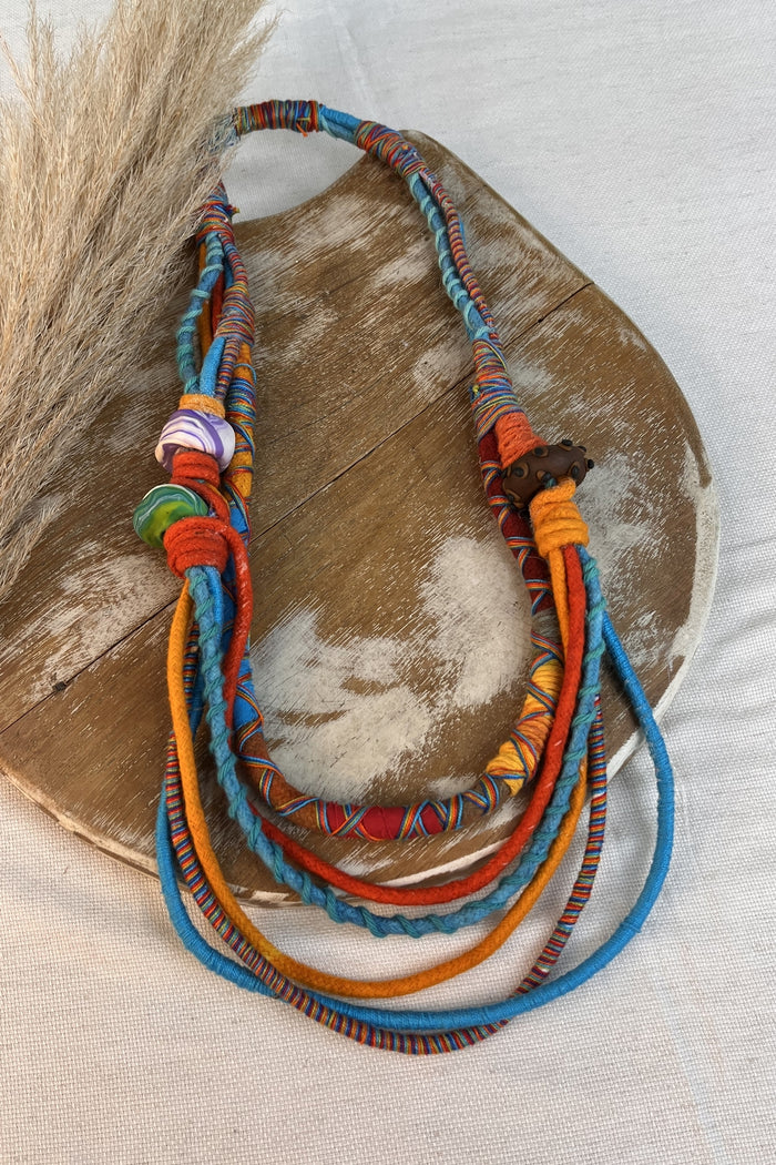 Yacamim #304 Handmade Colorful Rope Necklace