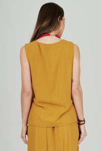 Mustard Yellow Yacamim Classic Tank Top A12