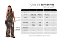 Yacamim A28 Digital Print Palazzo Knit Pants