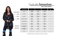 Yacamim A16 Navy Blue Cashmere Oversized Long-Sleeve Shirt