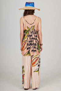 Cacao Palazzo Pants Bahêa Collection Yacamim Q9