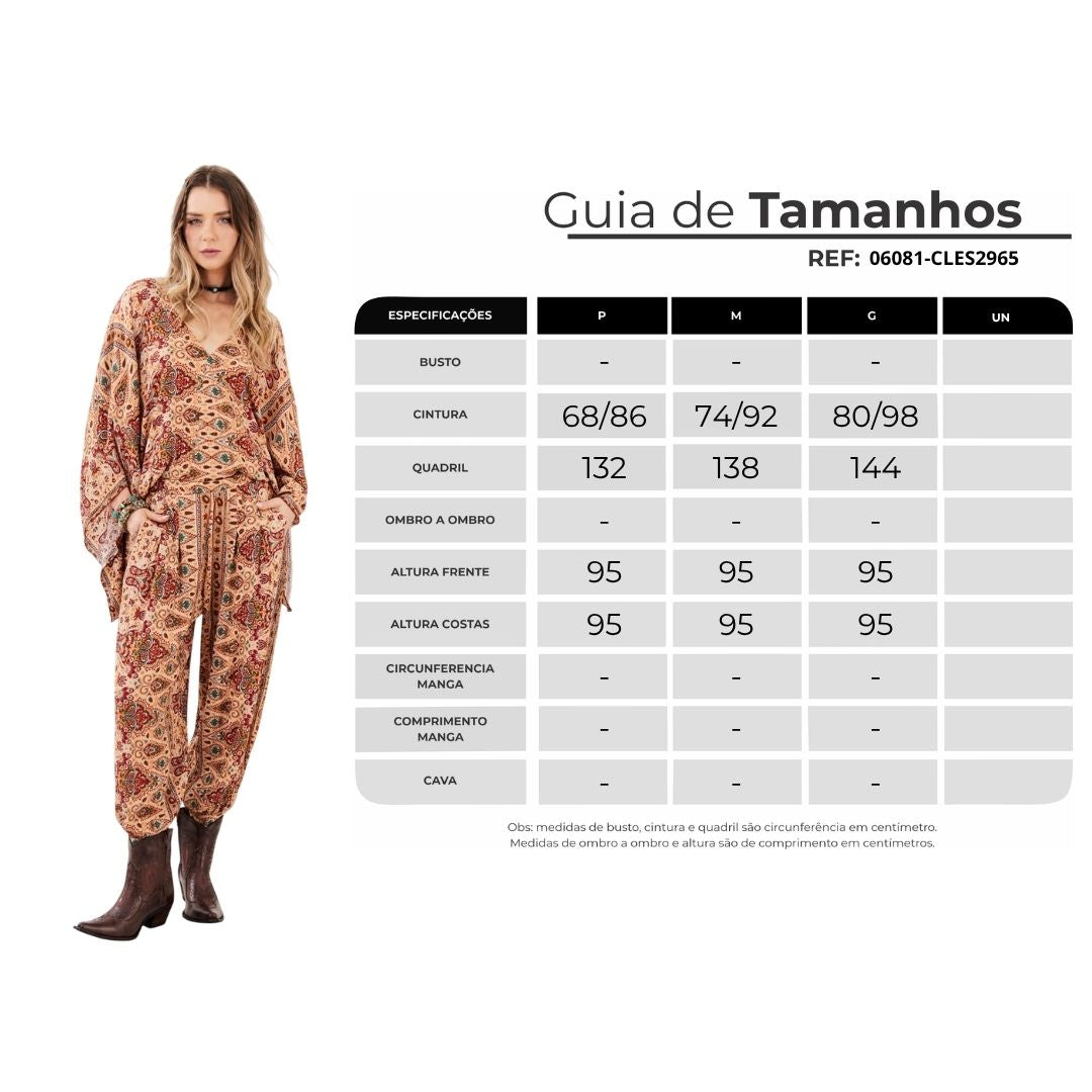 Yacamim A33 Beige Paisley Pocket Pants