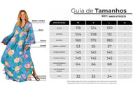 Yacamim Light Blue Printed Flare Long Sleeve Long Dress