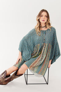 Yacamim E24 Short Dress with Long Sleeves