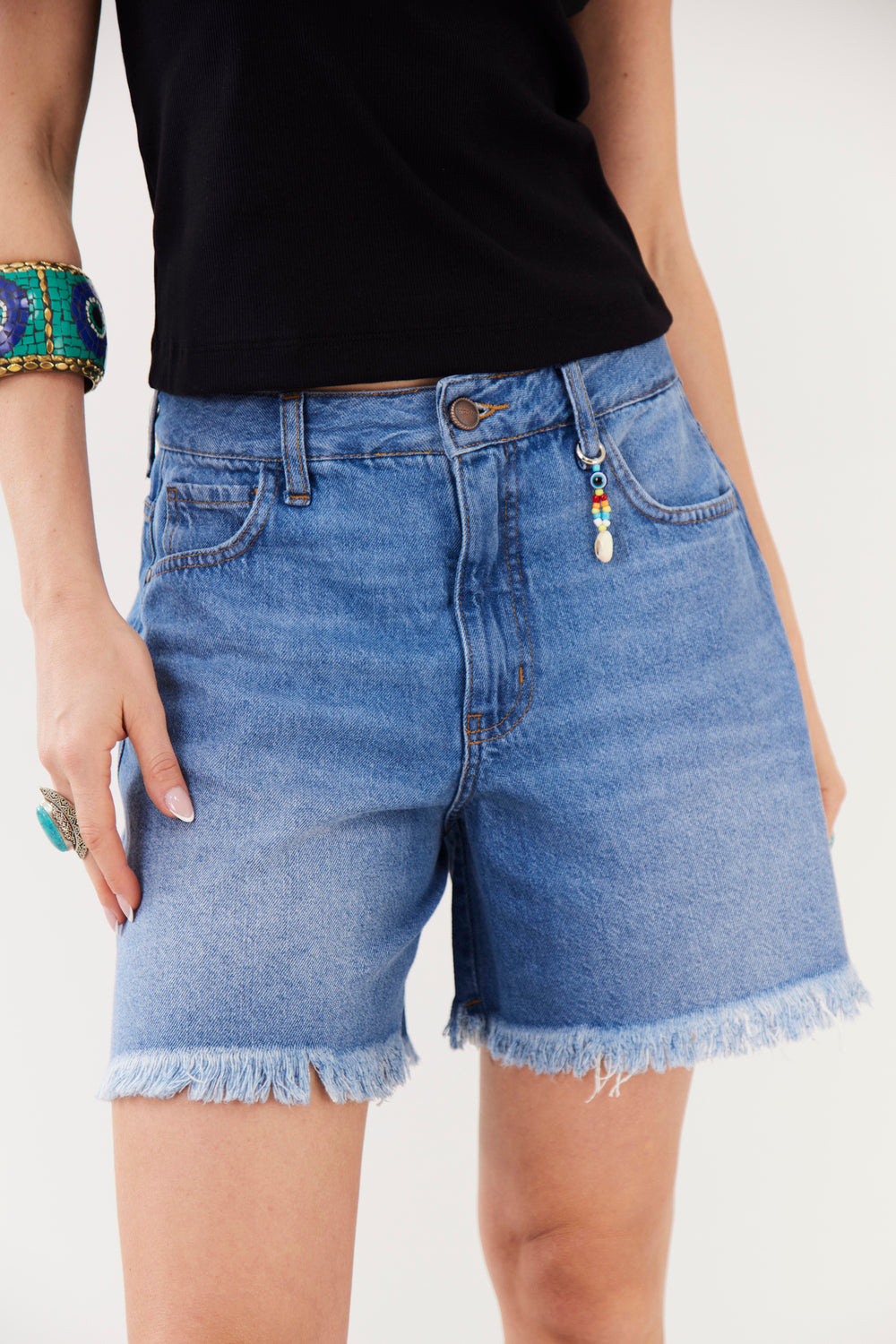 Yacamim Blue Denim Shorts H1