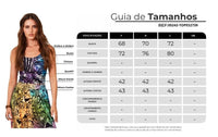 Top Cropped Com Amarração Nas Costas Estampa Batik Yacamim F14