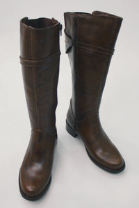 Yacamim #469 Firenze Coffee Long Leather Boot
