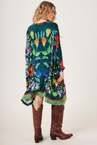 Yacamim B9 Mex Green Long-Sleeve Tunic with Skull Studs