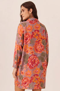 Pink Gold Black Long-Sleeved Chemise Yacamim R8