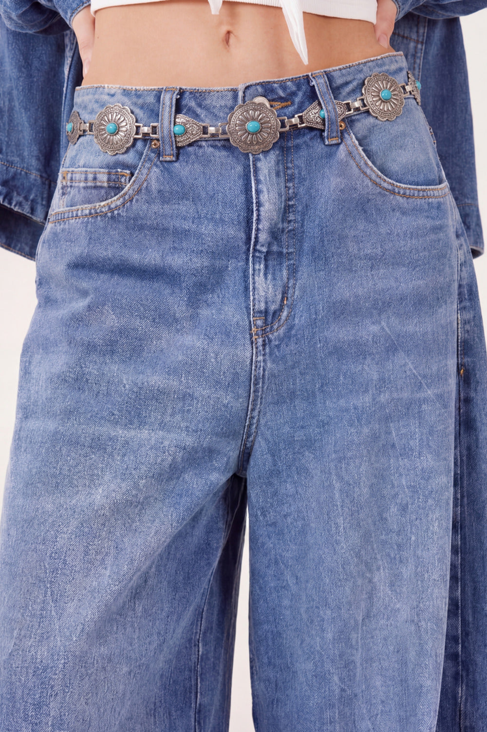 Yacamim Metal Belt with Stones #952