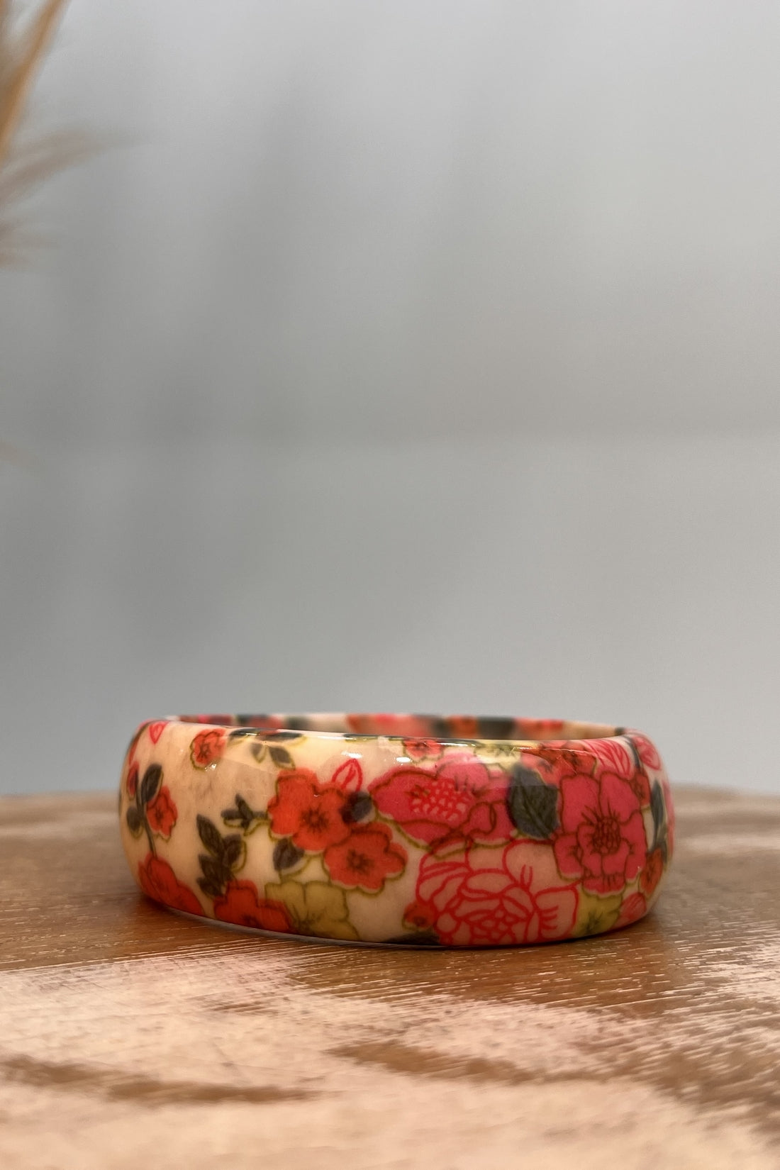 Yacamim Beige Floral Print Bracelet #273