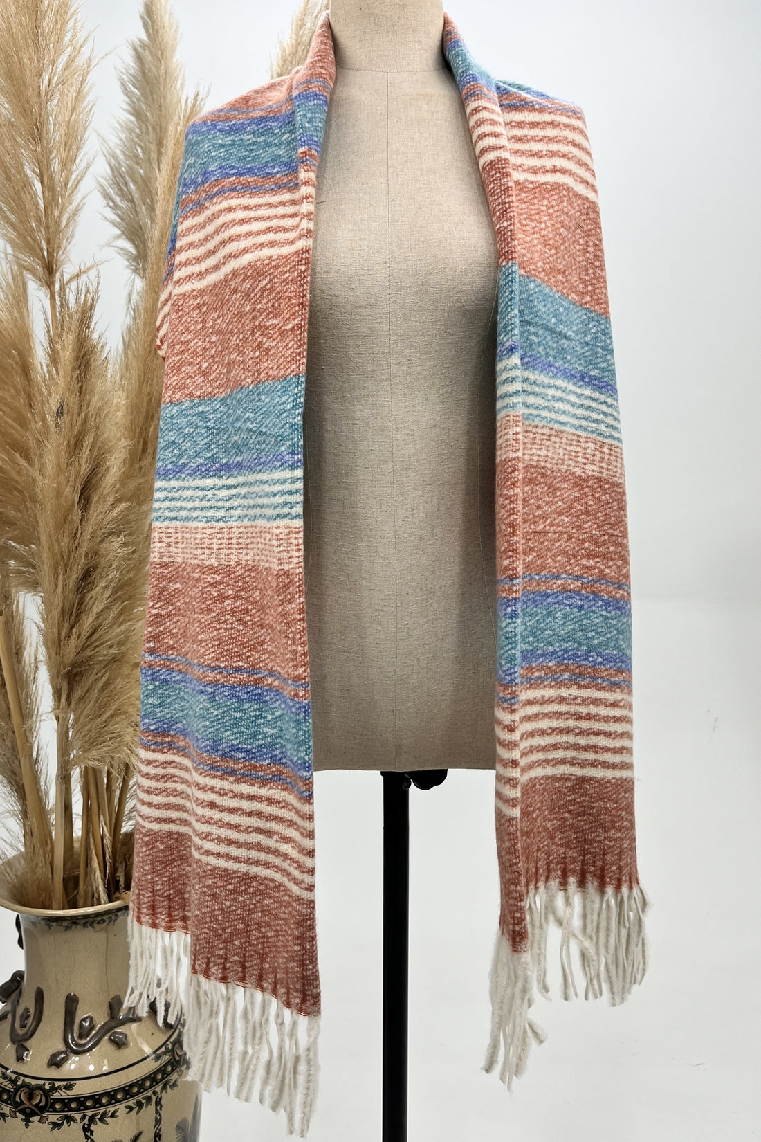 Yacamim Striped Scarf Blanket #255
