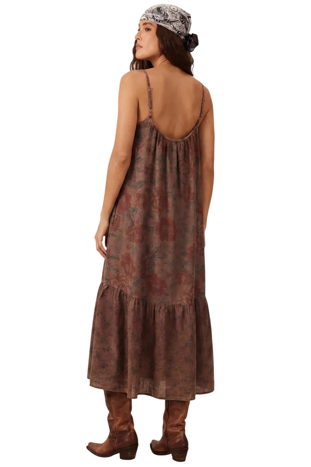 Olinda Yacamim C7 Adjustable Strap Midi Dress