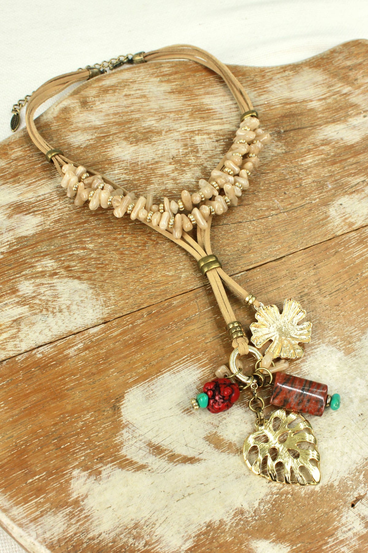 Handmade Yacamim Stone Pendant Necklace #355