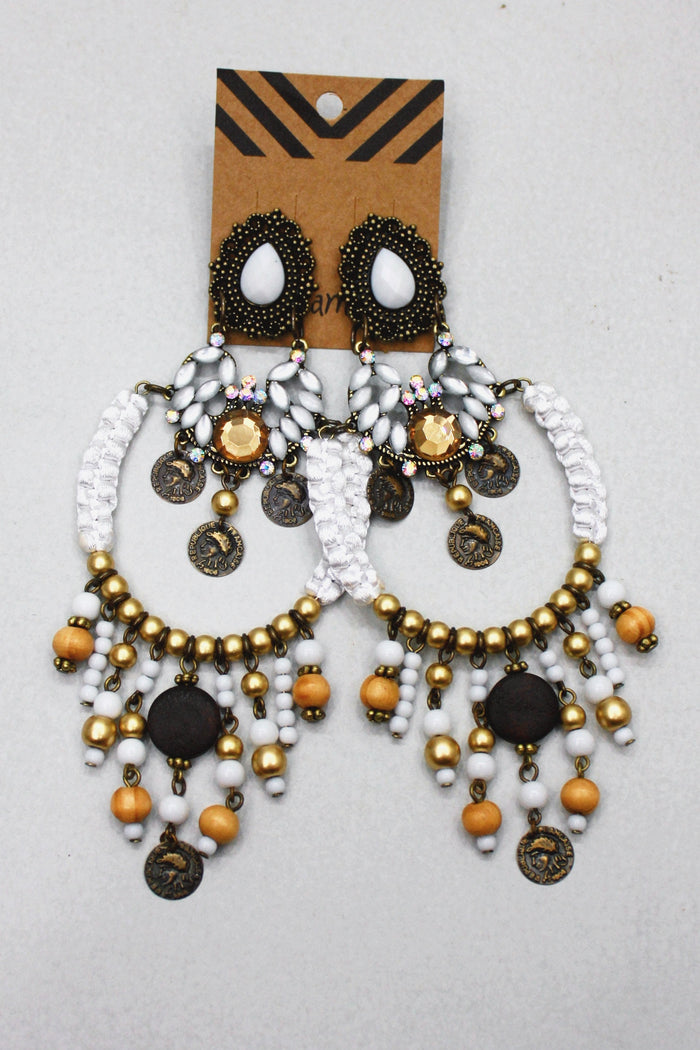 Yacamim Gold Beaded Earring #400