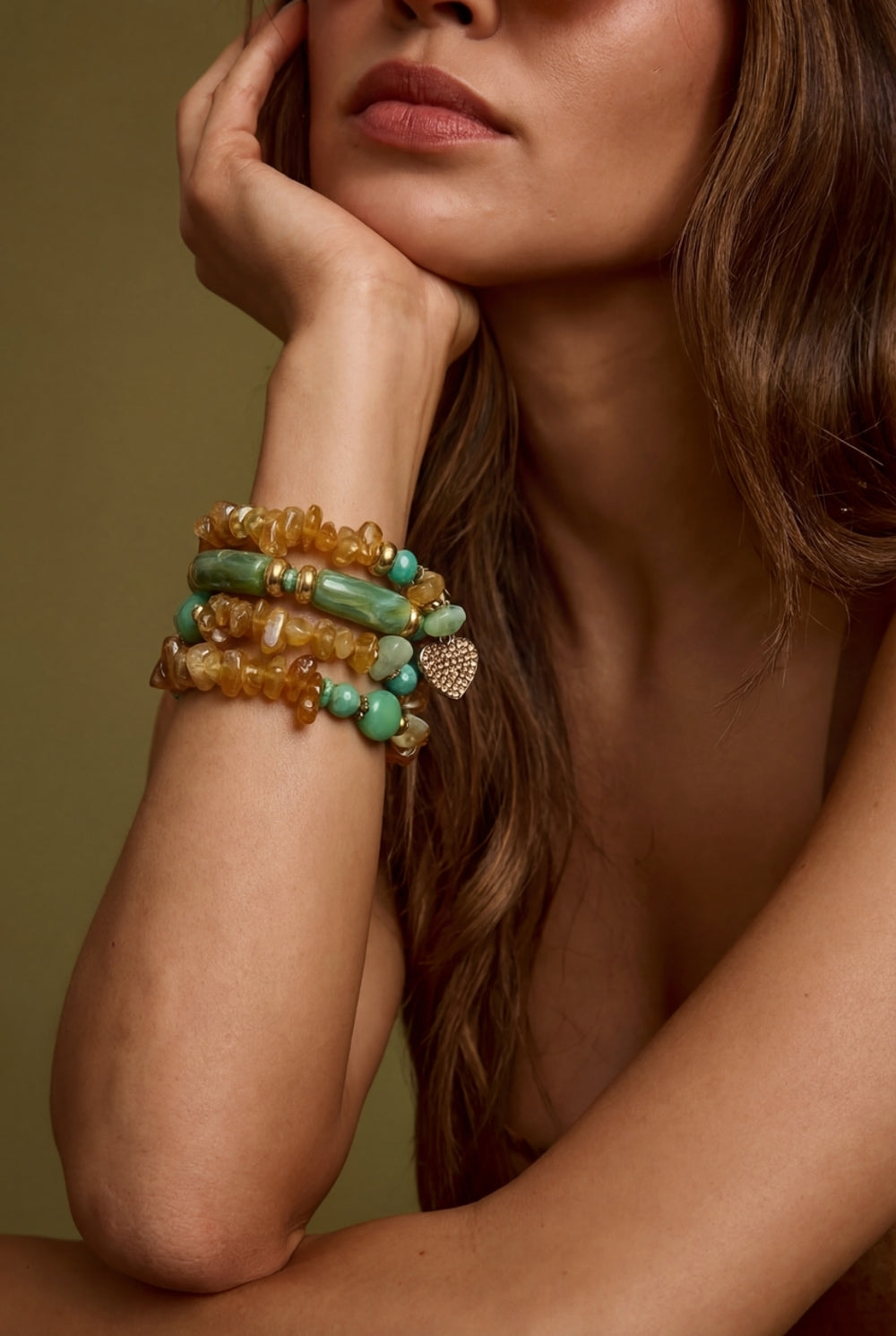 Kit De Pulseiras Com Mix De Pingentes Yacamim #925