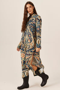 Yacamim Paisley Print Midi Shirt P1