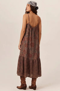 Olinda Yacamim C7 Adjustable Strap Midi Dress