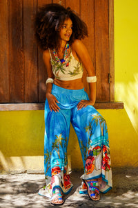 Yacamim Q10 Light Blue Baiana Palazzo Pants