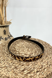 Yacamim Faux Fur Animal Print Belt #7