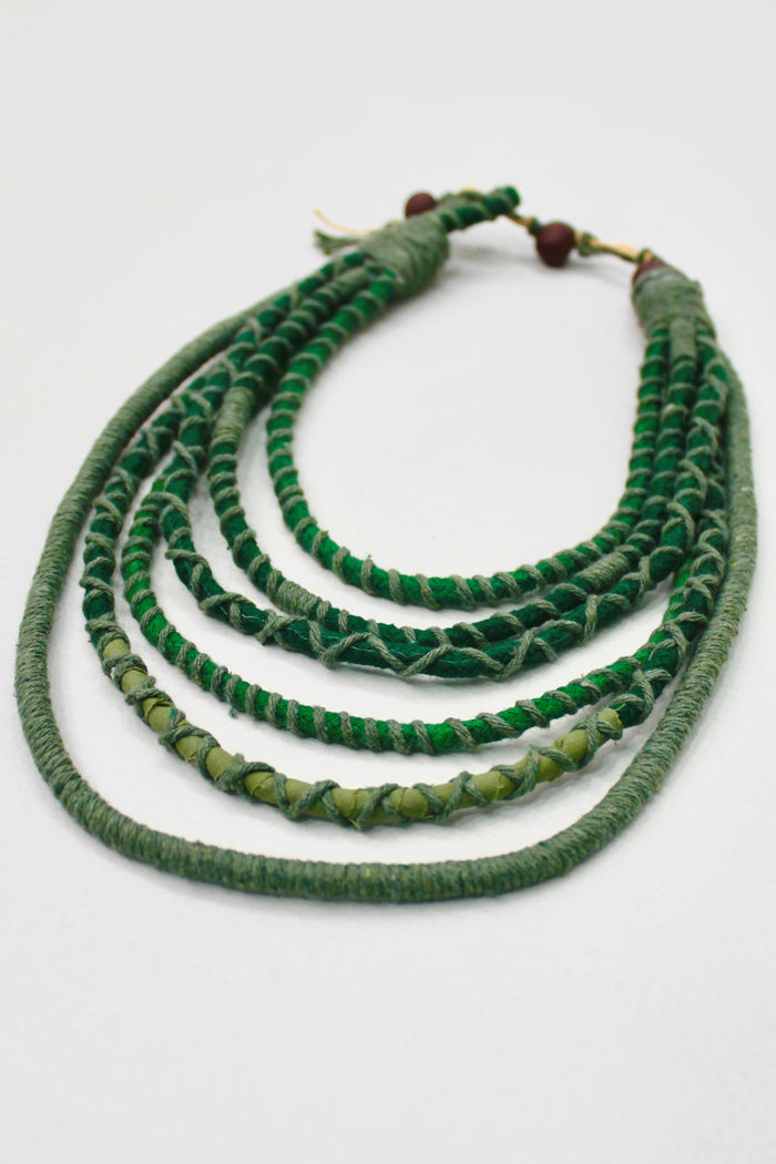 Handmade Colorful String Necklace Yacamim #396
