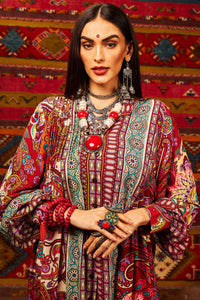 Yacamim Long Shirt with Puffy Sleeves and Paisley Print