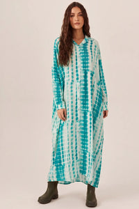 Chemise Longa Tie Dye Digital Verde Yacamim N9